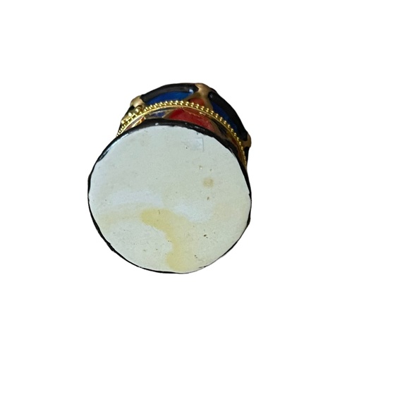 Nutcracker Trinket Box Ornament Ceramic and Enamel - Picture 9 of 9